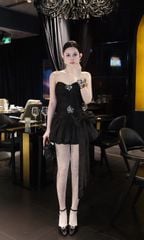 Đầm Voan Kèm Charm Đính Nơ