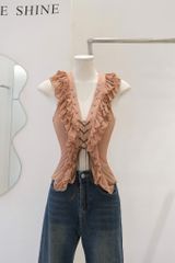 Áo Lưới  Bèo Đan Dây