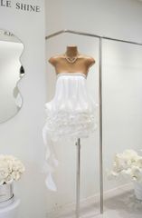 Đầm Ống Voan Tầng Viền Đá