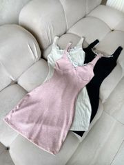 Đầm Thun Phối Ren Kèm SM