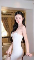 Đầm Thun Khoét Ngực Liền Đá
