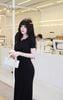 Đầm Thun Viền Bèo Tay Con