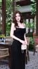 Đầm Cổ Đổ Cột Dây Sau