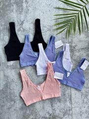 Áo Bra Thun Cổ Tim QC
