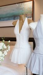 Set Voan Yếm Nút Bọc