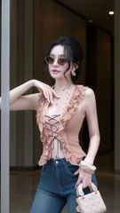 Áo Lưới  Bèo Đan Dây