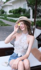 Áo Yếm Ren Kết Hoa