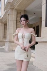 Set Áo Đan Dây Tà Nhọn
