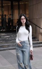 Quần Jean Straight Cood Distressed