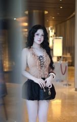 Áo Lưới  Bèo Đan Dây