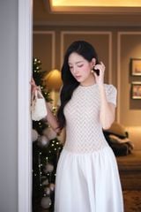 Đầm Thun Ren Phối Kate