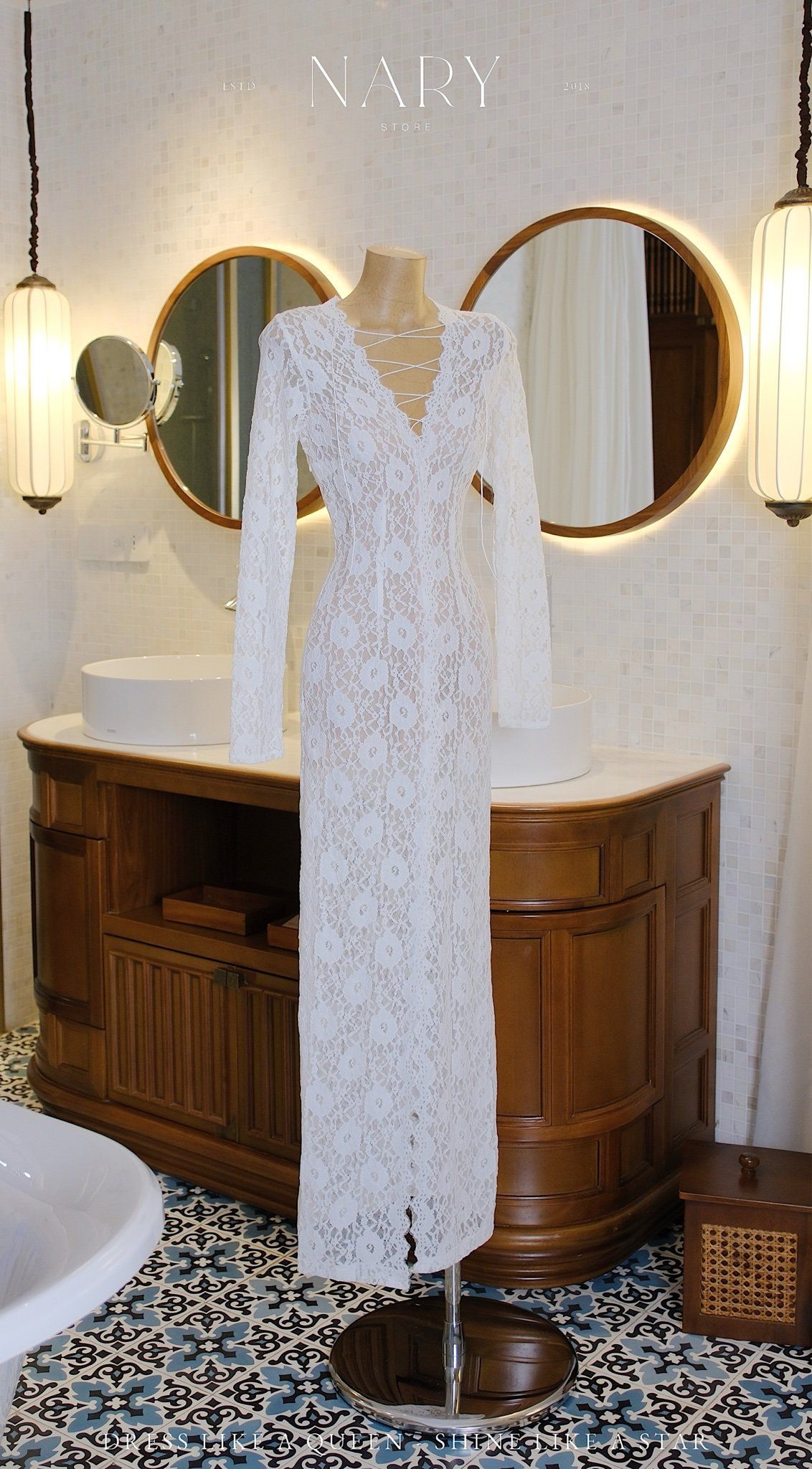 Đầm Ren TD Đan Dây