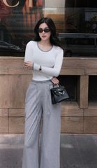 Quần Thun Ống Rộng Dây Rút