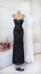 Đầm Ren Nền Hoa Đuôi Cá
