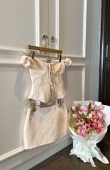Set Áo Đan Dây Tà Nhọn