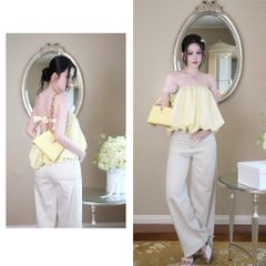 Áo Ống Hở Lưng Đính Nơ Sau