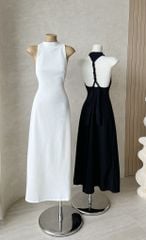 Đầm Thun Xoắn Hở Lưng