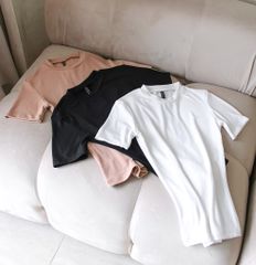 Áo Cổ Tròn Thun Trơn