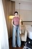 Quần Jean Ống Rộng Đường Chỉ