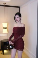 Đầm Ren Bẹt Vai TD