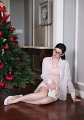 Đầm Thun Phối Ren Kèm SM