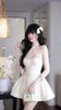 Đầm Yếm Lưới Nền Hoa