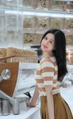 Áo Thun Sọc Cổ Tròn