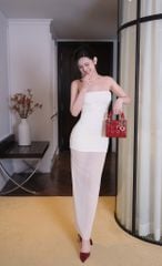 Đầm Ống Lưới Dài Xẻ Sau