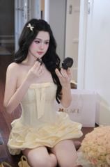 Đầm Cup Tùng Bí Đính Nơ