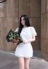 Set Xô Áo Tay Phồng + CV Viền Ren