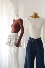 Bodysuit Thun Trơn TD Hở Lưng