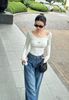 Quần Jean Wide Open Legs Pleat