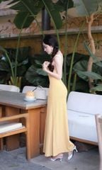 Đầm Thun Cổ U Đuôi Cá