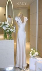 Đầm Lụa Suông Cổ V