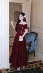 Đầm Len Xoắn Bẹt Vai