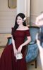 Đầm Len Xoắn Bẹt Vai