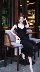 Đầm Ren Hoa Nổi Đính Nơ