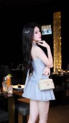 Set Voan Yếm Nút Bọc