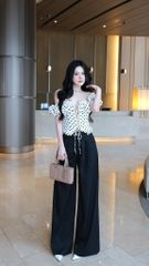 Áo Bèo Bẹt Vai Chấm Bi