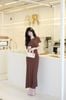 Đầm Thun Viền Bèo Tay Con