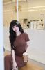 Đầm Thun Viền Bèo Tay Con