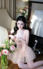 Đầm Lưới Ren Kết Nơ