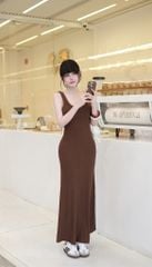 Đầm Thun Cổ U Đuôi Cá