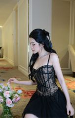 Đầm Lưới Ren Kết Nơ
