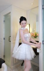 Đầm Cup Ren Nền Hoa