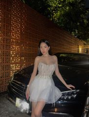 Đầm Ống Kết Tua Rua