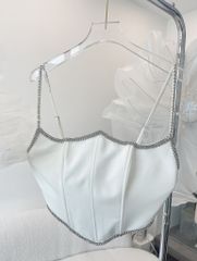 Áo Tà Nhọn Viền Đá