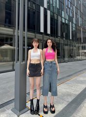 Áo Thun Yếm Xoắn Sau