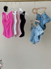 Quần Đùi Jean Xòe