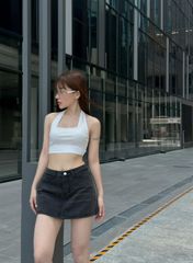 Áo Thun Yếm Xoắn Sau